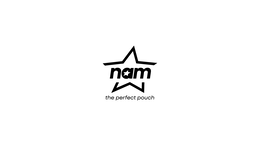 THE MARK CONSISTS OF THE STYLIZED WORDING “NAM” WITH A STAR DESIGN INCORPORATED WITHIN THE LETTER “A”, WITH ANGULAR STAR-LIKE LINES ABOVE AND BELOW THE WORDING, AND THE PHRASE “THE PERFECT POUCH” BENEATH. trademark