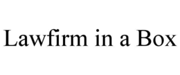 LAWFIRM IN A BOX trademark