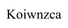 KOIWNZCA trademark