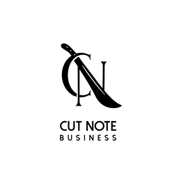 THE MARK CONSISTS OF A STYLIZED LETTER 'C' AND A MACHETE FORMING THE LETTER 'N' WITH THE WORDING CUT NOTE BUSINESS DISPLAYED BELOW THE DESIGN trademark
