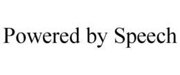 POWERED BY SPEECH trademark