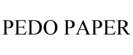 PEDO PAPER trademark