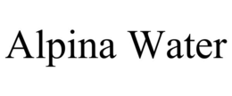 ALPINA WATER trademark
