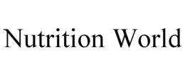 NUTRITION WORLD trademark