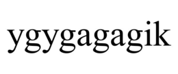 YGYGAGAGIK trademark