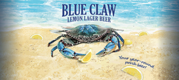 BLUE CLAW LEMON LAGER BEER YOUR YEAR-ROUND PORCH BEER! trademark