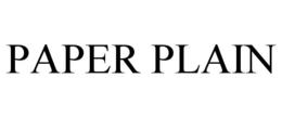 PAPER PLAIN trademark
