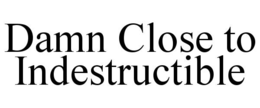 DAMN CLOSE TO INDESTRUCTIBLE trademark
