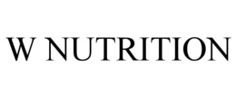 W NUTRITION trademark