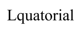 LQUATORIAL trademark