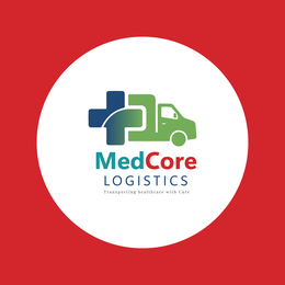 MEDCORE LOGISTICS TRANSPORTING HEALTHCARE WITH CARE trademark