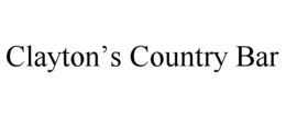 CLAYTON’S COUNTRY BAR trademark