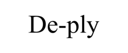 DE-PLY trademark