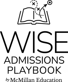WISE ADMISSIONS PLAYBOOK BY MCMILLAN EDUCATION trademark
