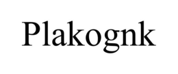 PLAKOGNK trademark