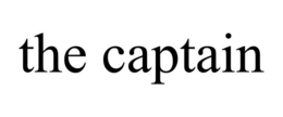 THE CAPTAIN trademark