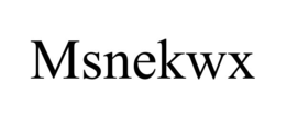 MSNEKWX trademark