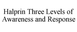 HALPRIN THREE LEVELS OF AWARENESS AND RESPONSE trademark