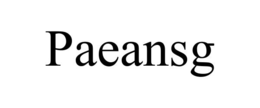 PAEANSG trademark