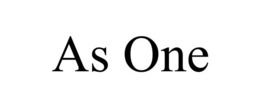 AS ONE trademark