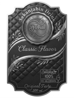 SEKANJABIN DRINK CLASSIC FLAVOR FLORIDA ORIGINAL TASTE 300 ML NATURALY 100% 0% ALCOHOL trademark