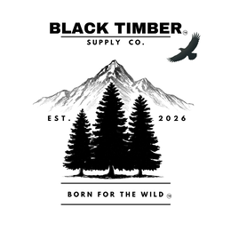 BLACK TIMBER SUPPLY CO. EST. 2026 MADE FOR THE WILD trademark