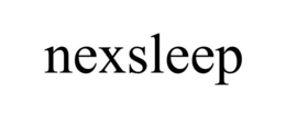 NEXSLEEP trademark