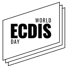 THE MARK CONSISTS OF THE WORDING “WORLD ECDIS DAY” WHICH IS SUPERIMPOSED OVER A DESIGN OF THREE OFFSET, PARTIALLY OVERLAPPING QUADRILATERAL PANELS ARRANGED IN A STAGGERED, LAYERED CONFIGURATION, EACH PANEL OUTLINED BY A BORDER.  COLOR IS NOT CLAIMED AS A FEATURE OF THE MARK. trademark
