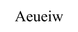 AEUEIW trademark