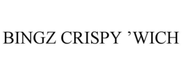 BINGZ CRISPY ’WICH trademark