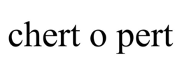 CHERT O PERT trademark