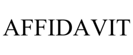 AFFIDAVIT trademark