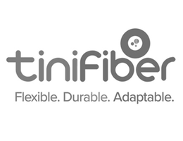 TINIFIBER FLEXIBLE. DURABLE. ADAPTABLE. trademark