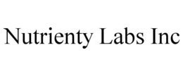 NUTRIENTY LABS INC trademark