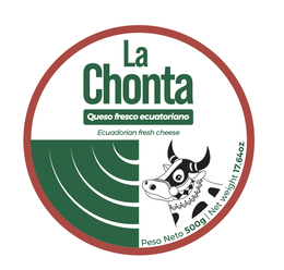 LA CHONTA QUESO FRESCO ECUATORIANO ECUADORIAN FRESH CHEESE PESO NETO 500G NET WEIGHT 17.64OZ trademark