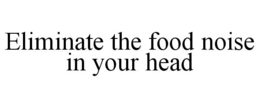ELIMINATE THE FOOD NOISE IN YOUR HEAD trademark