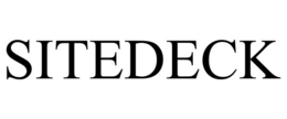 SITEDECK trademark