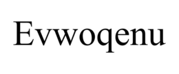 EVWOQENU trademark