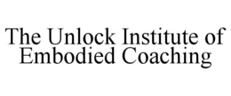 THE UNLOCK INSTITUTE OF EMBODIED COACHING trademark