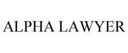 ALPHA LAWYER trademark