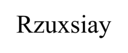 RZUXSIAY trademark