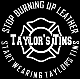 TAYLOR'S TINS STOP BURNING UP LEATHER START WEARING TAYLOR'S TINS trademark