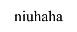 NIUHAHA trademark