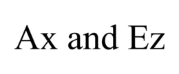 AX AND EZ trademark