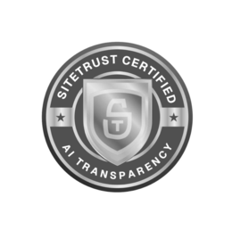 ST SITETRUST CERTIFIED AI TRANSPARENCY trademark