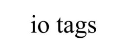 IO TAGS trademark