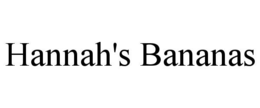 HANNAH'S BANANAS trademark