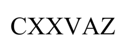 CXXVAZ trademark