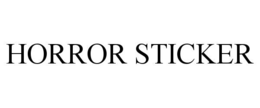 HORROR STICKER trademark
