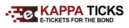 E KAPPA TICKS E-TICKETS FOR THE BOND trademark
